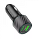Автомобільний зарядний пристрій Car Charger | 30W | PD | QC3.0 C to Lightning Cable (1m) — Borofone BZ21 — Black