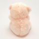Мягкая игрушка плюшевый Мишка бежевого цвета, длиной 30 см, с сердцем и пайетками