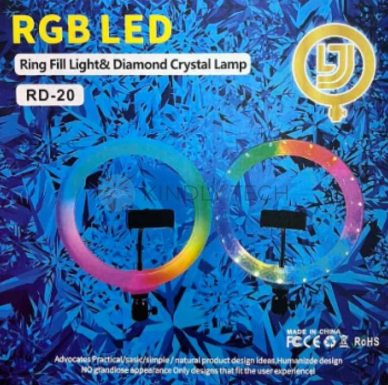 Кільцева LED лампа 3D 20RGB