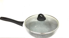 Сковорода з кришкою з антипригарним мармуровим покриттям Benson BN-494 24 х 6.3 см