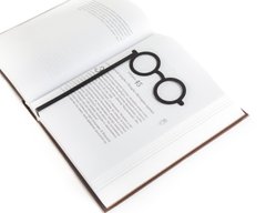 Закладка для книг Великі круглі окуляри», Чорний