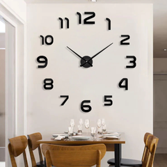 Большие настенные часы DIY Clock 55, Черный