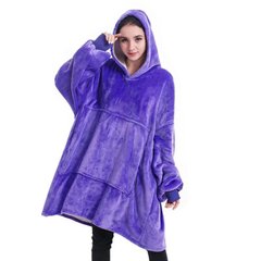 Плед с капюшоном Huggle Ultra Plush Blanket Hoodie Фиолетовый