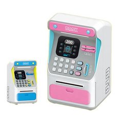 Детский игровой банкомат с терминалом ( распознавание лица + карточка) pink