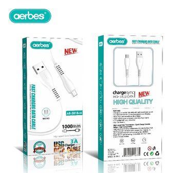 Кабель для зарядки Aerbes 1000мм 3A Micro