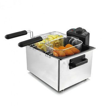 Фритюрниця Sokany WJ-801 електрична 5 л, 2100 Вт, Срібний