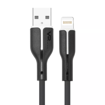 Кабель Lightning 2.4A (1m) &mdash; Veron SL06 Silicon &mdash; Black