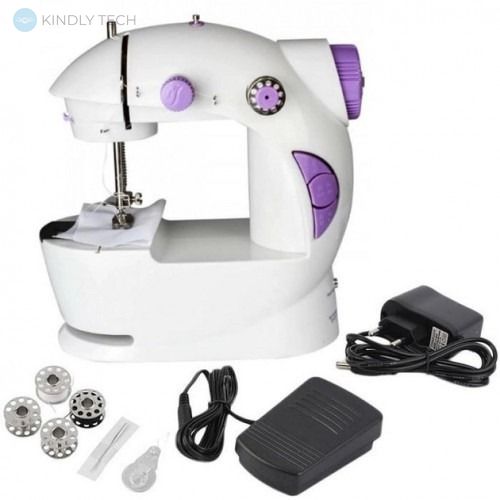 Портативна міні-швейна машинка 4 в 1 Mini Sewing Machine SM-202 A