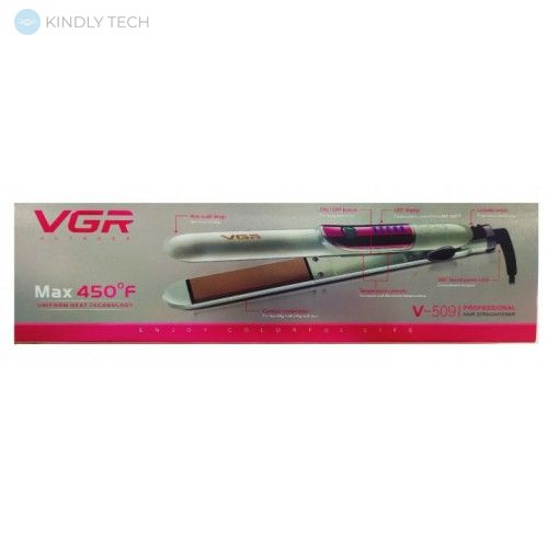 Профессиональный утюжок выпрямитель для волос VGR V-509