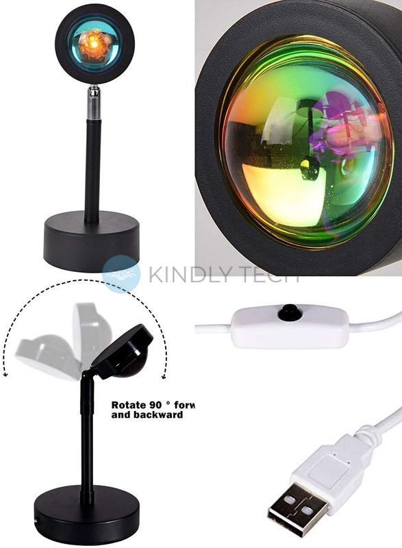 Лампа Rgb Sunset Floor Lamp Sunset Rainbow