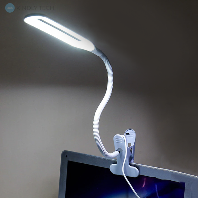 Настільна світлодіодна LED лампа на прищіпці