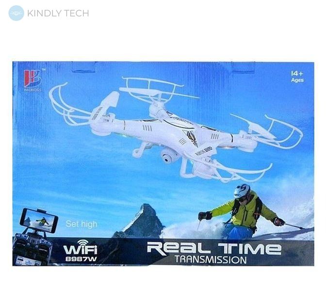 Квадрокоптер Real Time Transmission 8987W з WIFI камерою HD