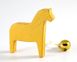 Деревянная лошадка Дала (жёлтая), Жёлтый