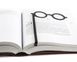 Закладка для книг «Большие круглые очки», Чорний
