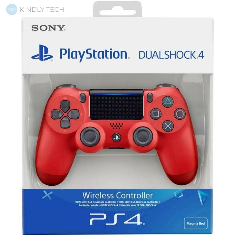 Бездротовий джойстик Sony PS 4 DualShock 4 Wireless Controller, Red