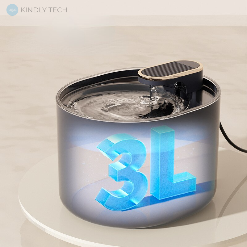 Электрический бесшумный питьевой фонтанчик USB LY-292 для домашних животных (3 л.)