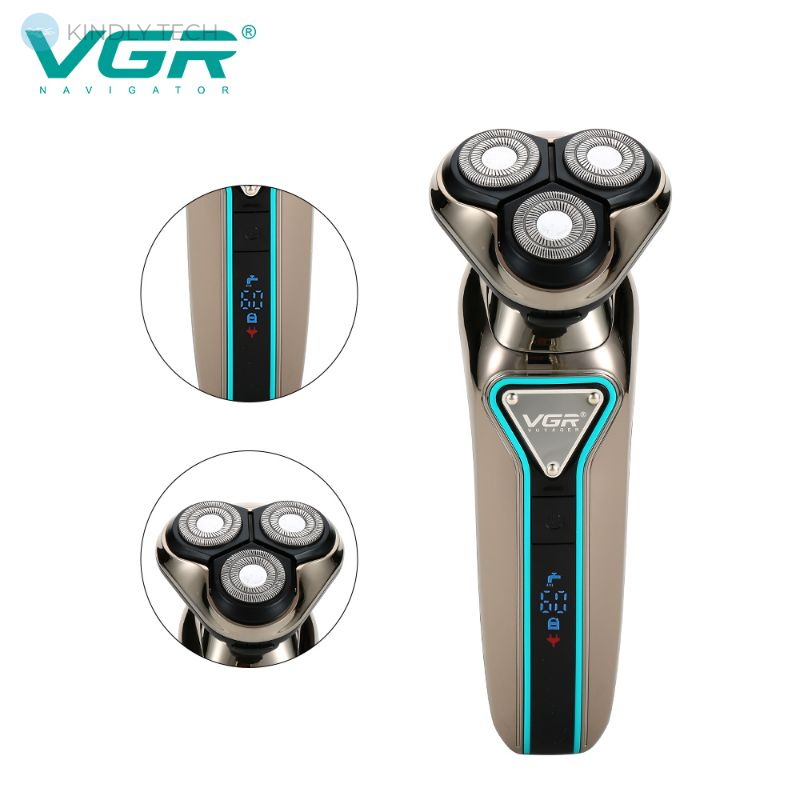 Профессиональная аккумуляторная бритва для бороды VGR V-323