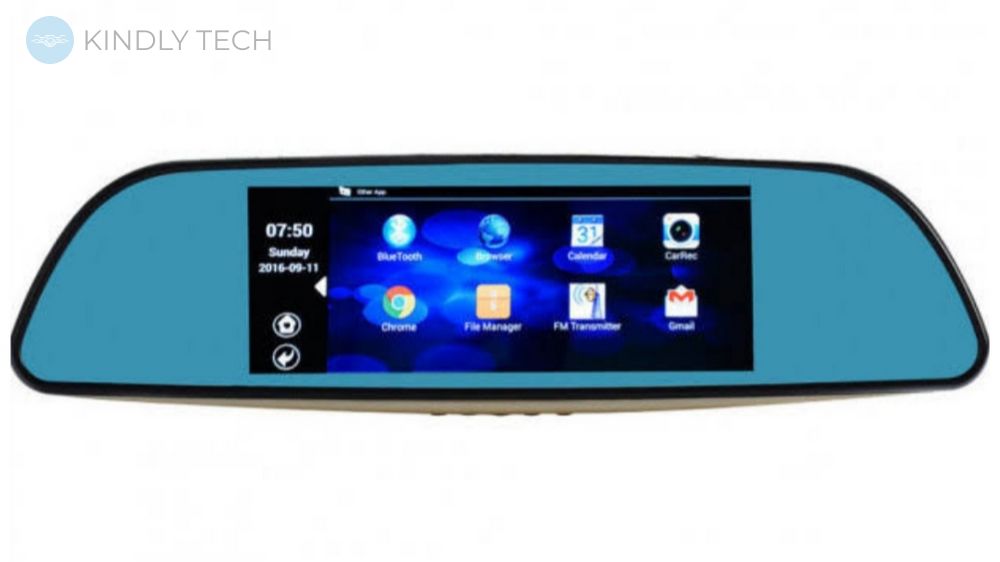 Дзеркало відеореєстратор D35 з дисплей LCD 7", GPS 3G WiFi (Android) (Android)