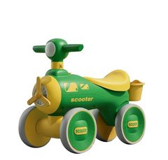 Беговел детский четырехколесный Scooter F035 Зеленый