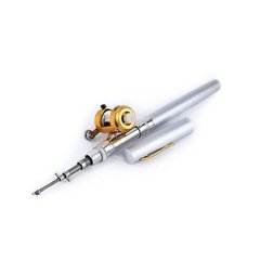 Складная мини удочка 97 см Fishing Rod In Pen Case Grey