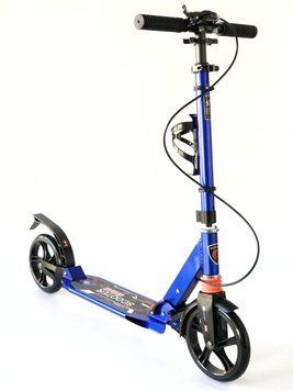 Самокат на больших колесах Scooter 116-D2 с клипсой и подстаканником