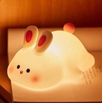 Дитячий нічний світильник в формі зайчика - Big Face Rrabbit K-1153