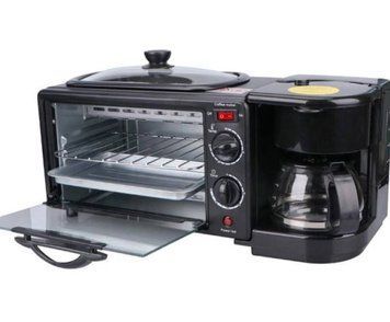 Многофункциональная электрическая духовка с кофеваркой 3в1 Domotec MS-5308В