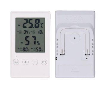 Цифровий термометр та гігрометр для вимірювання температури і вологості всередині та зовні приміщення
