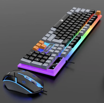 Игровая клавиатура RAIKU K26 мембранная, ведущая с RGB-подсветкой для ПК и ноутбуков