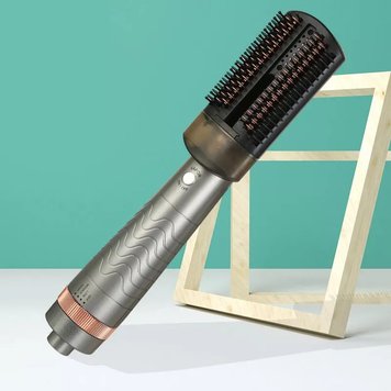 Расческа фен для выравнивания Hair Steam Brush 3в1 подсушивания и завивки волос