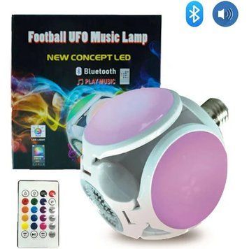 Светодиодная складная лампа музыкальная с bluetooth E27