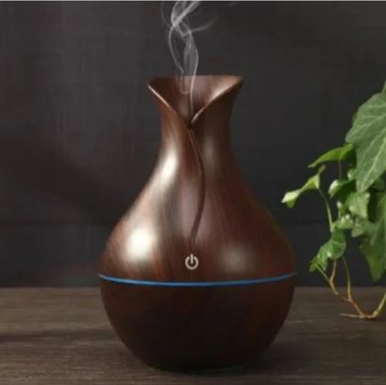 Увлажнитель воздуха с подсветкой Humidifier Ultrasonic Aroma (темное дерево)