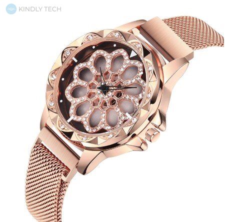Жіночі подарункові годинники Rotation Watch Рожеві