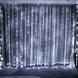 Гирлянда Водопад Xmas 3x2.25 метра 480 LED прозрачный провод, Цвет ламп-белый