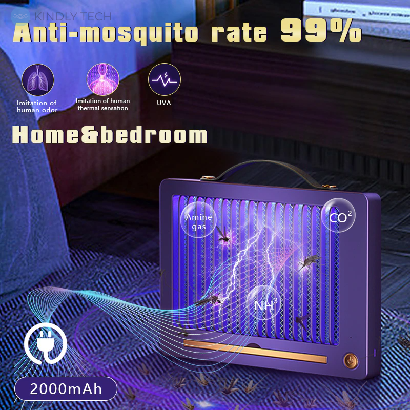 Настінна лампа-пастка для комарів, портативна лампа для знищення москітів