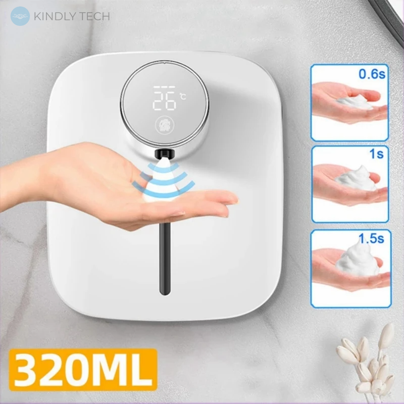 Настенный диспенсер для жидкого мыла с индикатором температуры Master-1