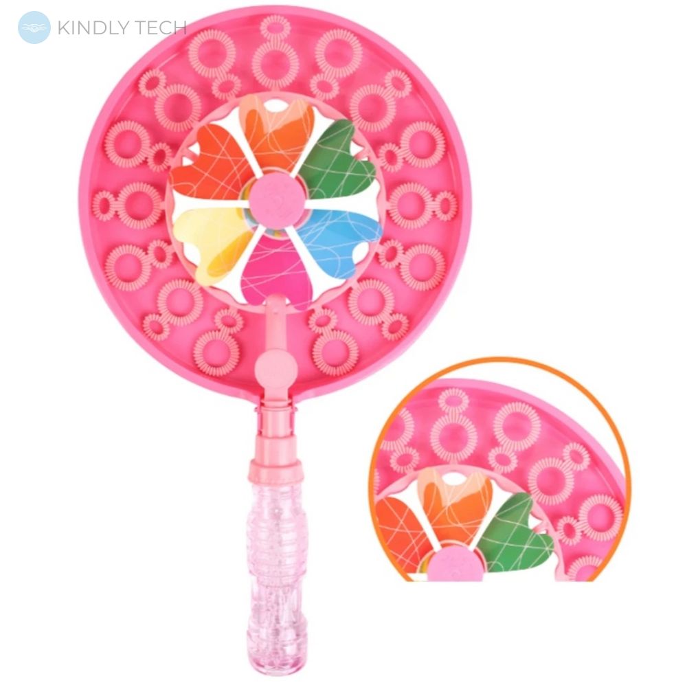 Мильна гра, машина для виробництва мильних бульбашок з вітряком, Pink