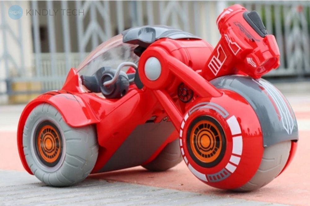 Радиоуправляемый мотоцикл с дезинфектором Virus Hunter, Red