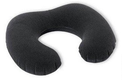 Дорожная надувная подушка Intex для шеи, Черная