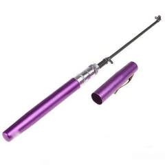Складная мини удочка 97 см Fishing Rod In Pen Case Purple