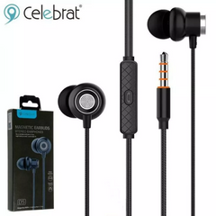 Дротові навушники вкладиші 3.5mm — Celebrat D5 — Black