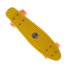 Скейт Пенни Борд (Penny Board) со светящимися колесами, Yellow