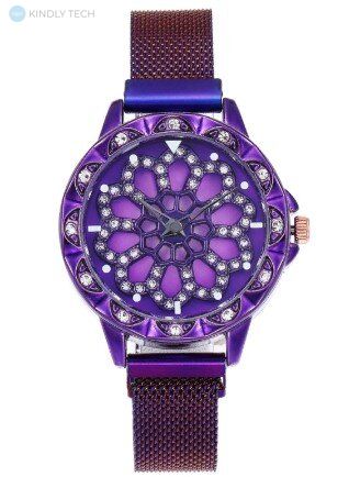 Жіночі подарункові годинники Rotation Watch Фіолетові