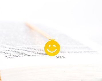 Закладка для книг &laquo;Подмигивающий Смайл&raquo;, Жёлтый