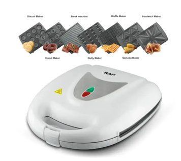 Машина для сендвічів 3 в 1 / 7 в 1 Sandwich Maker RAF R.217, 1400 W