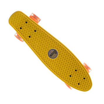 Скейт Пенни Борд (Penny Board) со светящимися колесами, Yellow