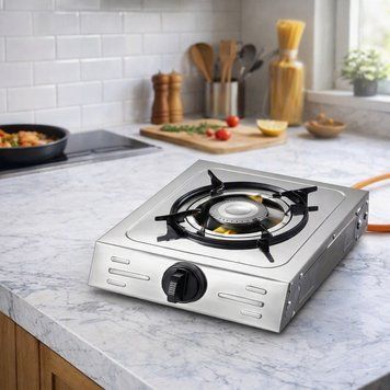 Компактна газова плитка LumaBella LB-57022, 1 конфорка,