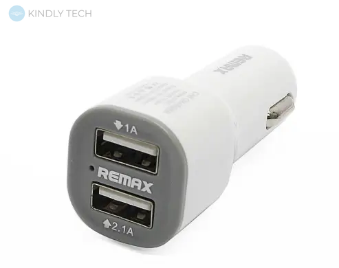 Автомобільний зарядний пристрій REMAX 2USB, В асортименті