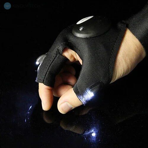 Перчатка со встроенным фонариком Glove Light с фонариком