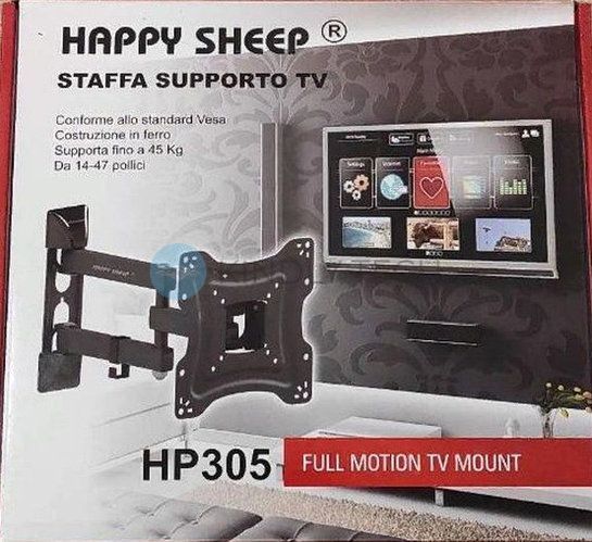 Поворотний кронштейн, кріплення 14"-55" Happy Sheep 305 з нахилом до 45 кг